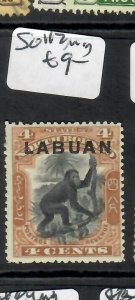 LABUAN   (PP2707B)  4C  MONKEY     SG 112     MOG 