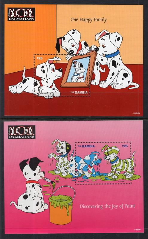 Gambia 1904-1909 Disney's Souvenir Sheets MNH VF