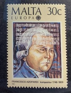 Malta 1985 Scott 661 MNH - 30c, Europa, 	Francesco Azopardi