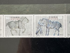 CHINA 2001-22 Six Steeds Zhaoling Mausoleum Horse Topical stamps Sc# 3145 MNH