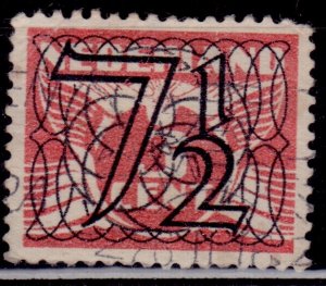 Netherlands, 1940, Numeral of Value, surcharge, 7½/3c, used