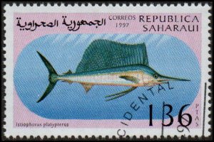 Sahara Republic Col: SW 1997 07/06 - Cto - 136p Indo-Pacific Sailfish (1997)