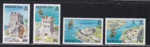 Bermuda # 429-432, Forts, Mint NH, 1/2 Cat.