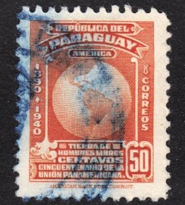 Paraguay Scott 374 F to VF used.  FREE...