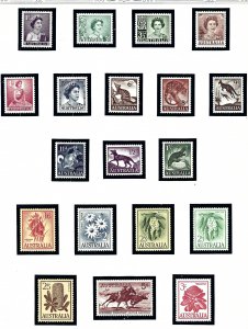 Australia 314-31 MNH 1959-60 Definitive set