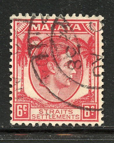 Straits settlements # 222, Used.