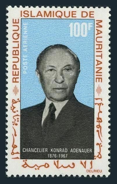 Mauritania C71,MNH.Michel 333. Konrad Adenauer,chancellor of Germany,1968.