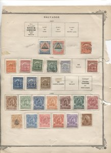 STAMP STATION PERTH- El Salvador #68 Used / Mint  Stamps on Pages - Unchecked