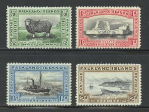Falkland Islands Scott 65-68 Unused LHOG - 1933 Scenes and Culture - SCV $36.25