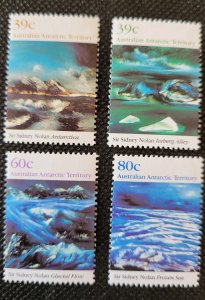 Australian Antarctic Territory, set of 4 Nolan Paintings, SCV$5.55