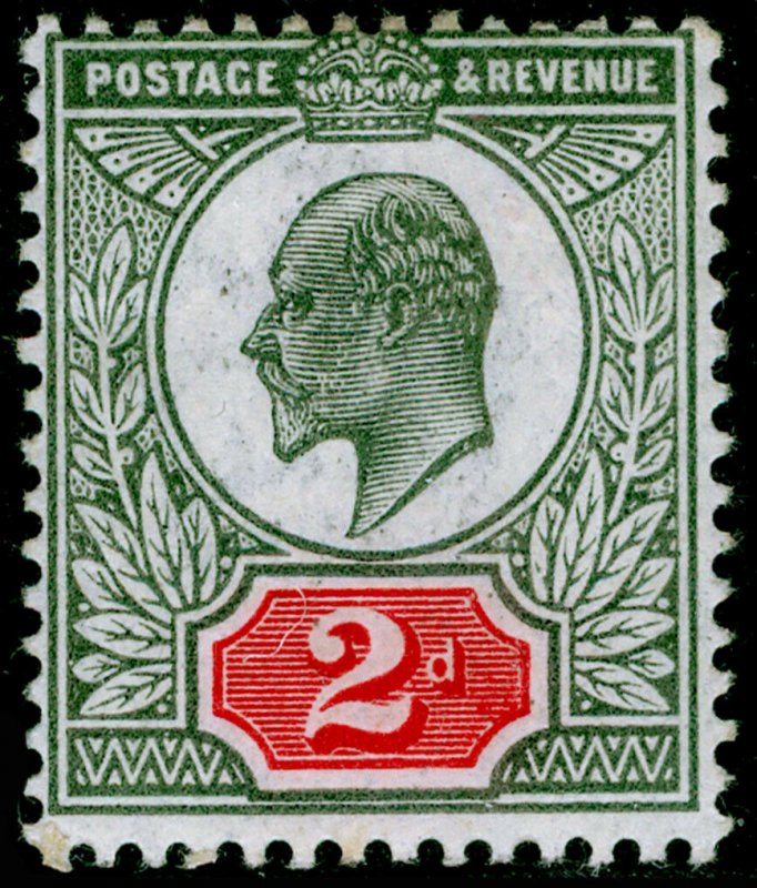 SG292 SPEC M13(4), 2d grey-green & bright carmine, NH MINT. Cat £55. 