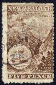 New Zealand Sc# 114 Used 1902-1907 Scenes