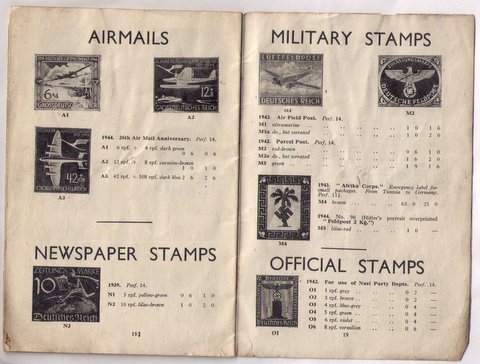 Germany 1939-1945 - Scarce H.R.Harmer Stamp Catalogue - War Period: F-VF