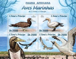 St Thomas - Water Birds - 4 Stamp Sheet - ST13219a