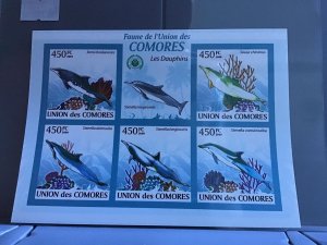 Comoro Islands 2009 Dolphins  mint never hinged stamps sheet R24110