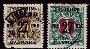 Denmark SC#153-154 Used F-VF hr SCV$64.50...Would fill a great Spot!