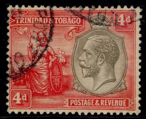 TRINIDAD & TOBAGO GV SG216, 4d WMK MULT CROWN, FINE USED. Cat £21.