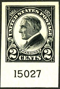 U.S. #611 MINT PL# SINGLE OG NH