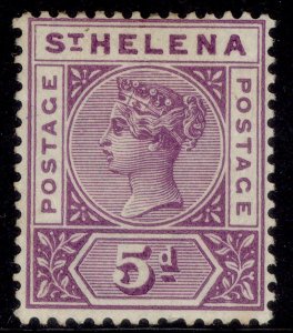 ST. HELENA QV SG51, 5d mauve, M MINT. Cat £11.