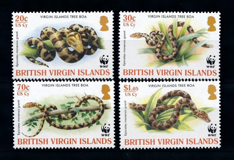 [78532] British Virgin Islands 2005 Reptiles Snakes WWF  MNH