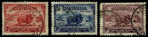 1934 Australia #147-49 Merino Sheep Wmk 228 - Used - VF - CV$71.00 (ESP#3037)