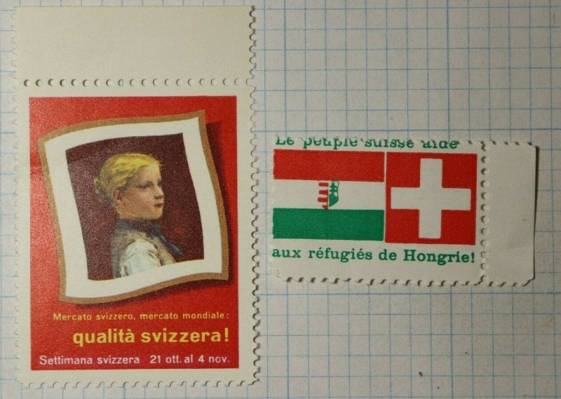 Swiss Week World Market Italy WW Charity Seal Poster Stamp