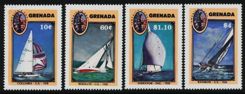 Grenada 1491-4 MNH America's Cup, Yacht Racing