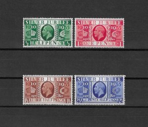 GREAT BRITAIN 1935 SG 453/456 MNH