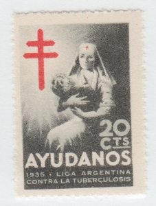 Argentine Charity Cinderella revenue mint gum Extra NICE stamp 2-11-22-11a