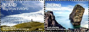313945 MNH ISLANDIA 2014 PAISAJES