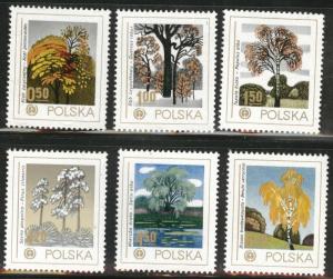 Poland Scott 2276-2281 MNH** 1978 environment set