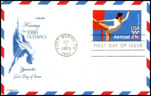 Scott UXC18 21 Cents Gymnast Artmaster FDC - Unaddressed