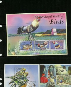 St Vincent #2775-9, 2813-5, 2838-43 (ST640) Flowers & Birds, MNH, VF, CV$67.50