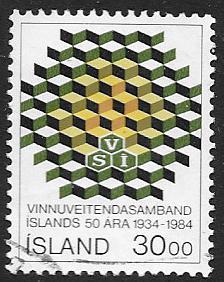 Iceland Scott 599  Used