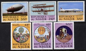 NIGER REP - 1983 - Manned Flight - Perf 6v Set - Mint Never Hinged