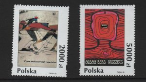Poland  #3182-3183  MNH  1993 posters