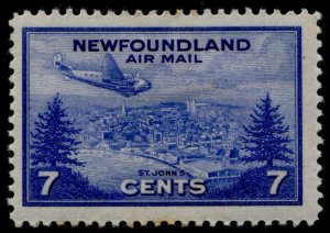 Newfoundland #C19 Air Post Issue View of St. John's MLH