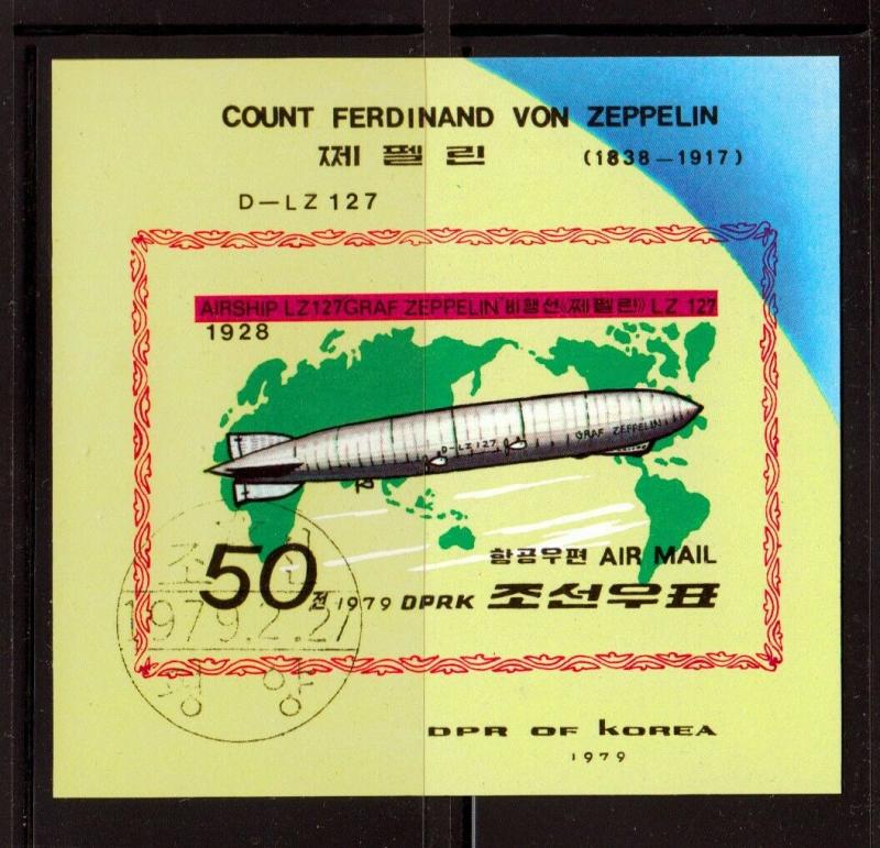 Zeppelin Airship 1928 LZ 127 Imperf. Souvenir sheet u26