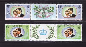 Antigua 321-322 Pair Set MNH Royal Wedding (D)