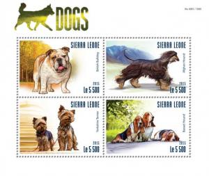 SIERRA LEONE 2015 SHEET DOGS srl15304a