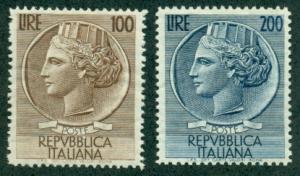 Italy #661-662  Mint  VF VLH  Scott $60.00  High Value Coins