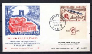 FRANCE STAMPS FD COVER 1964