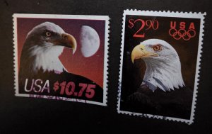 US EAGLE Priority Express Mail Used Stamp Lot 2122 2540 T19240