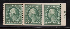 1912 Sc 412 MNG unreported plate number CV $135