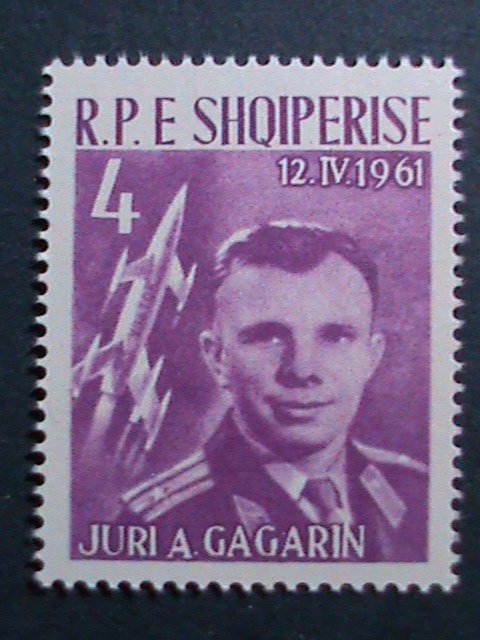 ​ALBANIA-1961 SC# 604-6 1ST SPACE HEROES-YURI GAGARIN & VOSTOK- MNH VERY FINE