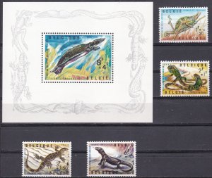 Belgium, Fauna, Reptiles MNH / 1965