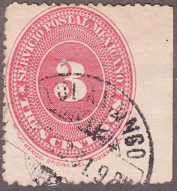 Mexico 214 USED 1890 Numeral Issue