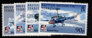 BRITISH ANTARCTIC TERRITORY QEII SG495-495, 2009 Naval aviation set, NH MINT. 