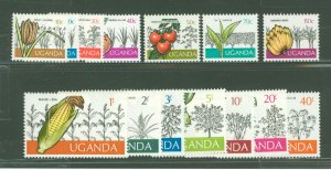 Uganda #133-146 Mint (NH) Single (Complete Set)