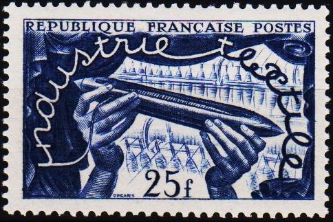 France. 1951 25f S.G.1109 Mounted Mint